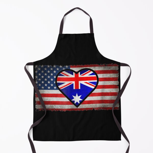 Item preview, Australia USA Vintage Flag- Australian At Heart Cooperate designed and sold by taylobarucau97.