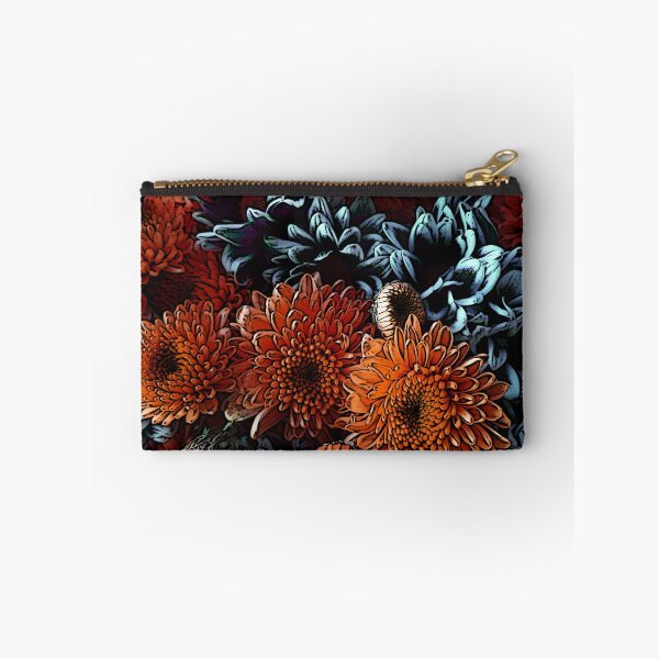 Item preview, Orange and blue floral texture. designed and sold by cesarpadilla.