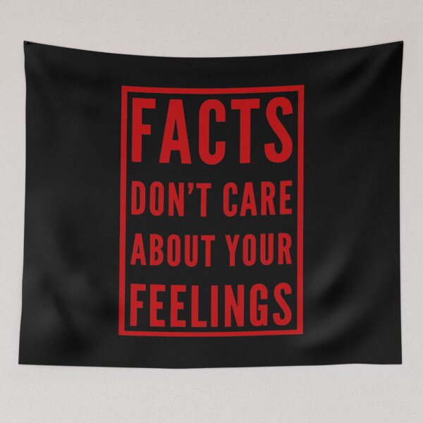 Item preview, Funny Quote Facts Don't Care About Your Feelings Men Women (Red) designed and sold by TuckBenFactsTee.