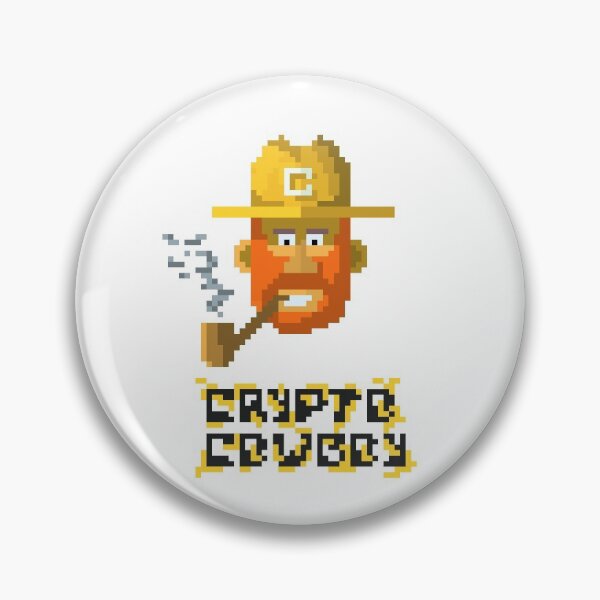 Item preview, Crypto Cowboy Sticker designed and sold by webeller.