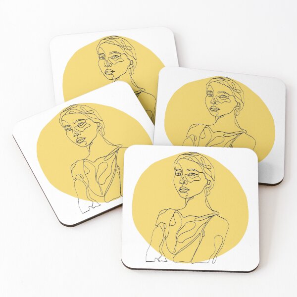 Item preview, Determined abstract monoline woman. designed and sold by Dankio.