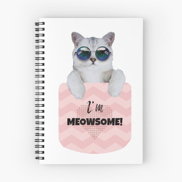 Item preview, Im Meowsome! [Hipster Cat] designed and sold by Wildlife Apparels Inc..