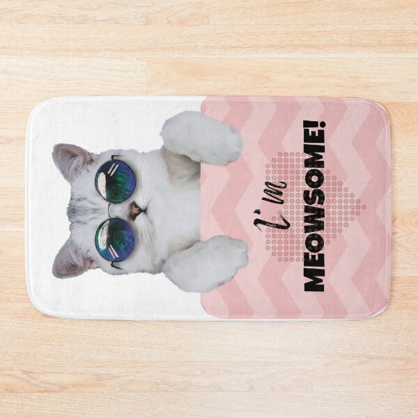 Item preview, Im Meowsome! [Hipster Cat] designed and sold by Wildlife Apparels Inc..