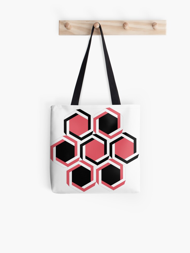 black geometric bag