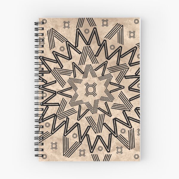 Item preview, Brown Parchment Paper Spikes Mandala  designed and sold by Designs By YL.