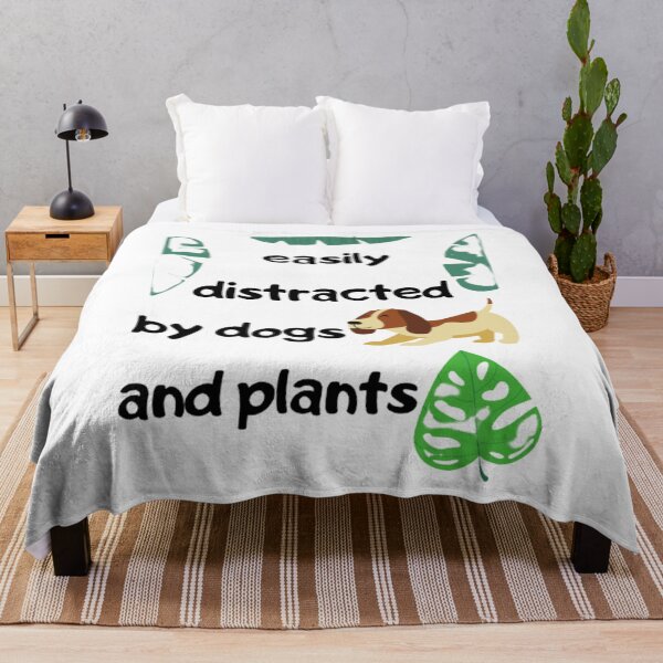 Item preview, Easily Distracted By Dogs and Plants designed and sold by ChoiceYourStyle.
