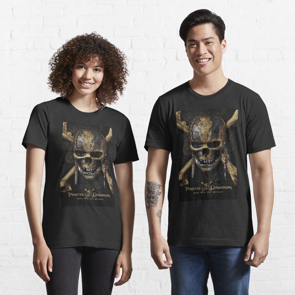 Dead men tell no tales pirate t-shirt graphic tee for men