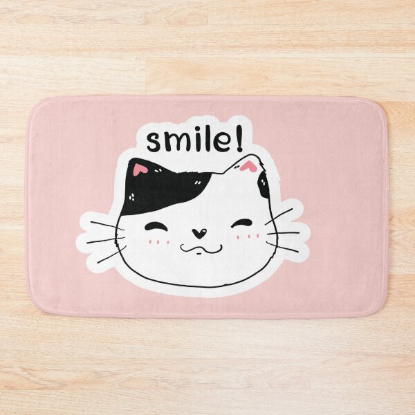 Item preview, cat cute smile kitten happy designed and sold by toastygoat.