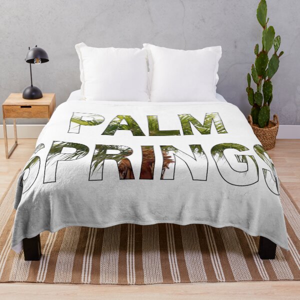 Artikelvorschau, Palm Springs Palm Tree Text entworfen und verkauft von LizzieMaher.