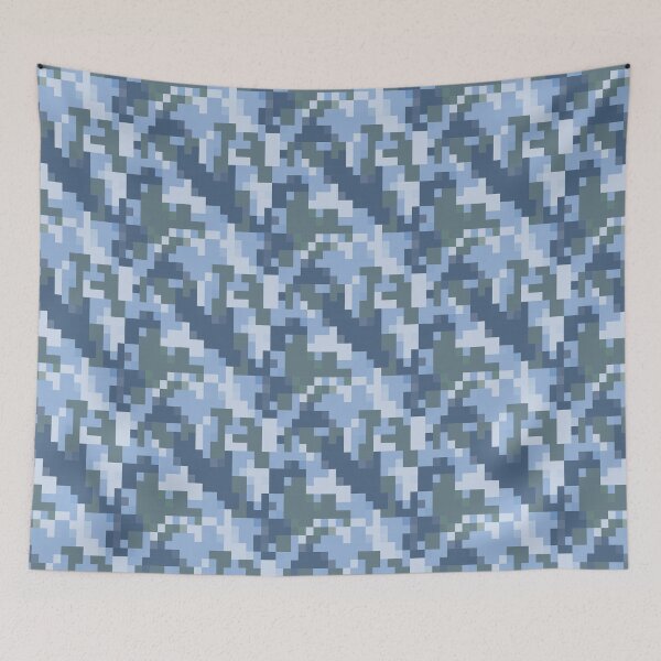 Item preview, UN Peace Keeping Camouflage Blue Gray Style  designed and sold by RadhaWords.