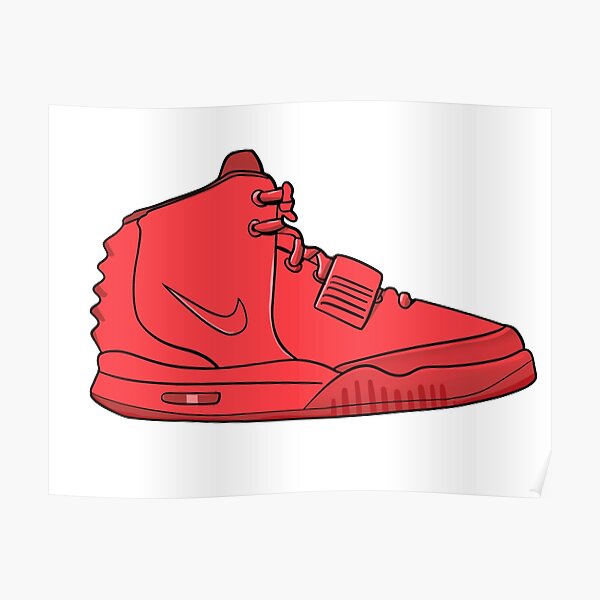 yeezy red october poster