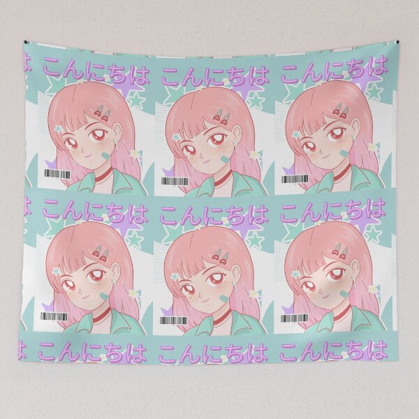 Item preview, Hello. Cute Japanese anime cartoon. designed and sold by basileiossav.