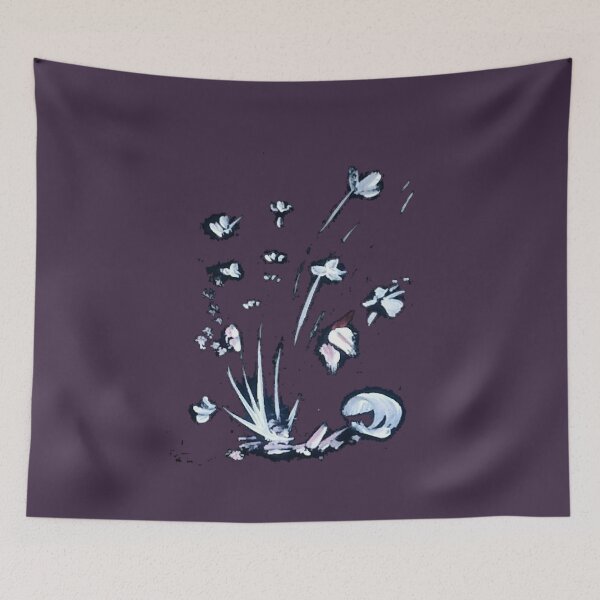 Item preview, Little White flowers shining under the moonlight designed and sold by manuelunsui.