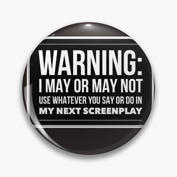 Item preview, TV and Film Writer Warning designed and sold by TrndSttr.