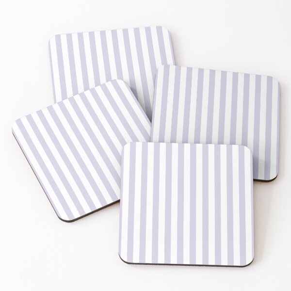 Item preview, Small LILAC and WHITE Vertical STRIPES  designed and sold by RachelMacht.