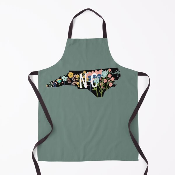 Item preview, Floral North Carolina state NC designed and sold by TheWaterBirds.