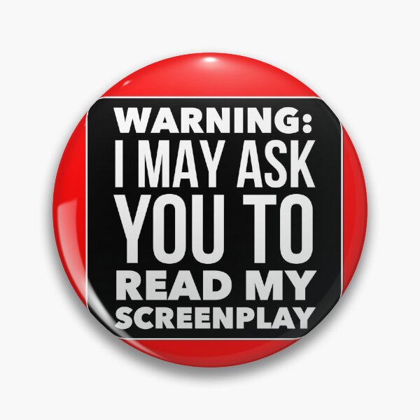 Item preview, Screenwriter Warning designed and sold by TrndSttr.