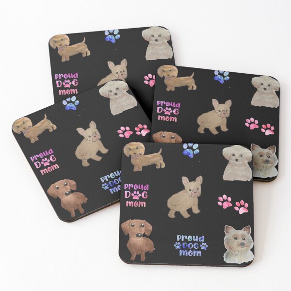 Item preview, Dogs stickers pack watercolor pink and blue watercolour dog pattern Dogs Set designed and sold by WatercolorFun.
