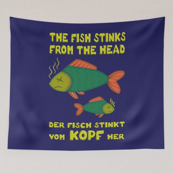 Item preview, The fish stinks from the head. Fish stinks from the head designed and sold by madrigenum.