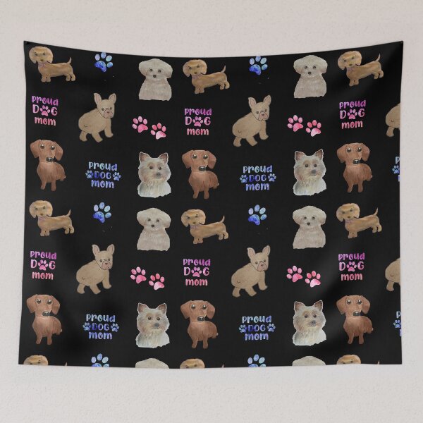 Item preview, Dogs stickers pack watercolor pink and blue watercolour dog pattern Dogs Set designed and sold by WatercolorFun.