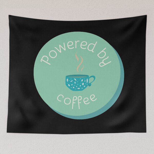 Item preview, Powered by coffee designed and sold by GoodVibesOcean.