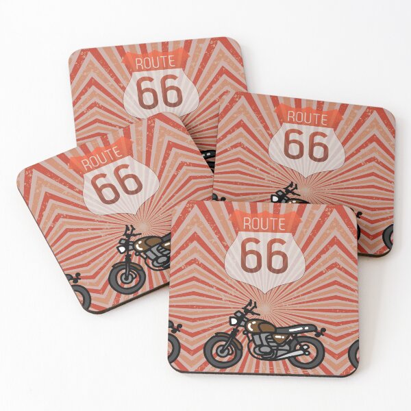 Item preview, Vintage Motorcycle travels Route 66 designed and sold by CassieNash.