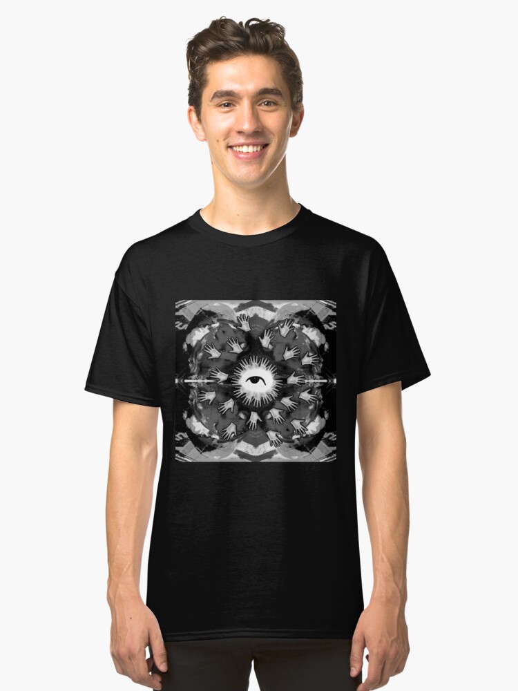 Alternate view of Hand me the food (Greyscale) Classic T-Shirt