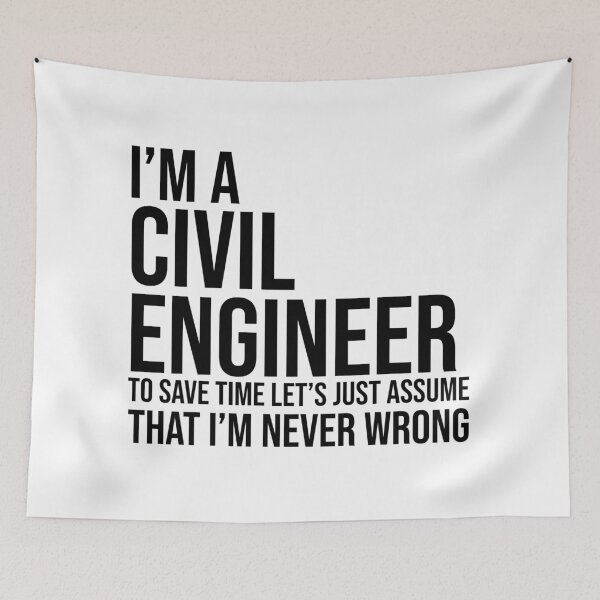 Item preview, I'm a Civill Engineer Funny Engineering Quote designed and sold by Adel Qasem.