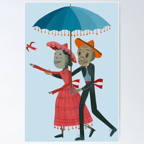 Item preview, Calaveras Couple designed and sold by JohnParraArt.