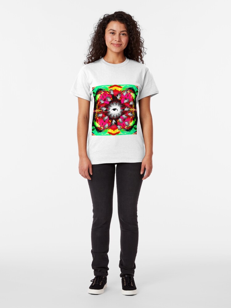Alternate view of Hand me the food (Color Vomit) Classic T-Shirt