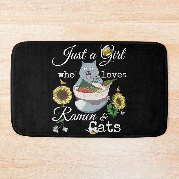 Item preview, Ramen Cat Girl - Sunflower Floral Anime Kawaii Japanese designed and sold by r-silver.