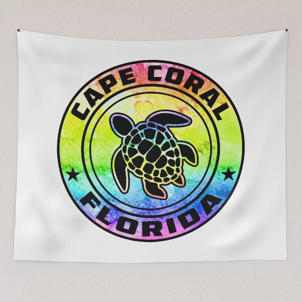 Item preview, Cape Coral Florida Sea Turtle FL Beach designed and sold by DESTINATIONS DECAL.