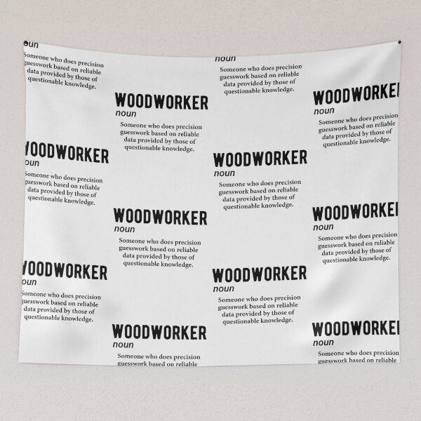 Item preview, Woodworker Noun Funny Job Definition designed and sold by Scratches Tees.