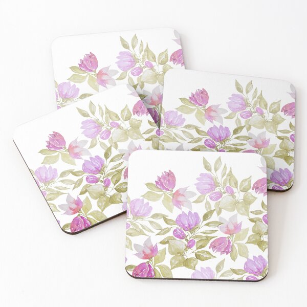 Item preview, Magnolia Violet Pink Watercolor designed and sold by kredasart.