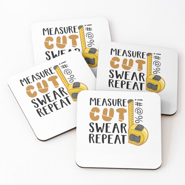 Item preview, Measure Cut Swear Funny Woodworking designed and sold by Scratches Tees.