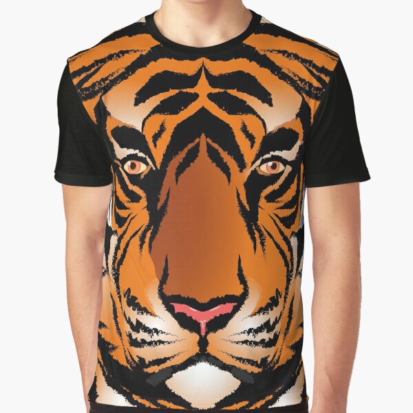 Tiger Striped Long Sleeve Shirts & Custom Orange Black Tiger Shirts