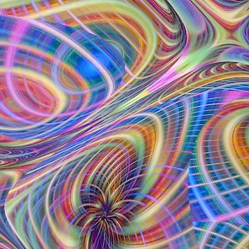 Artwork thumbnail, exploding color swirls by 92objects