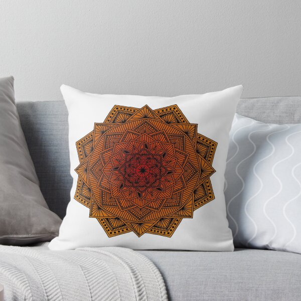 Item preview, orange gradient mandala designed and sold by annimandala08.