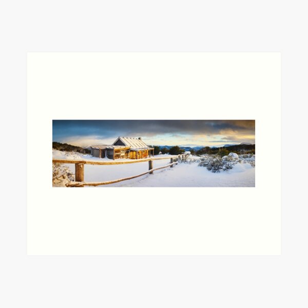 Item preview, Craigs Hut Winter Sunrise, Mt Stirling, Victoria, Australia designed and sold by Michael Boniwell.