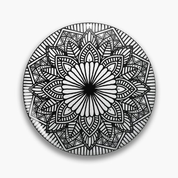 Item preview, round small mandala flower designed and sold by annimandala08.