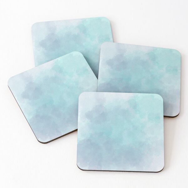 Item preview, Abstract Turquoise and Purple watercolour paintbrush art designed and sold by pastel-only.