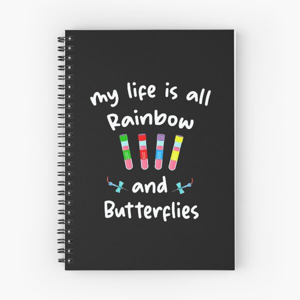 Item preview, Funny Phlebotomist Phlebotomy technician Needles Nurse, My Life Is All About Rainbow Butterfly designed and sold by BF-Designs.