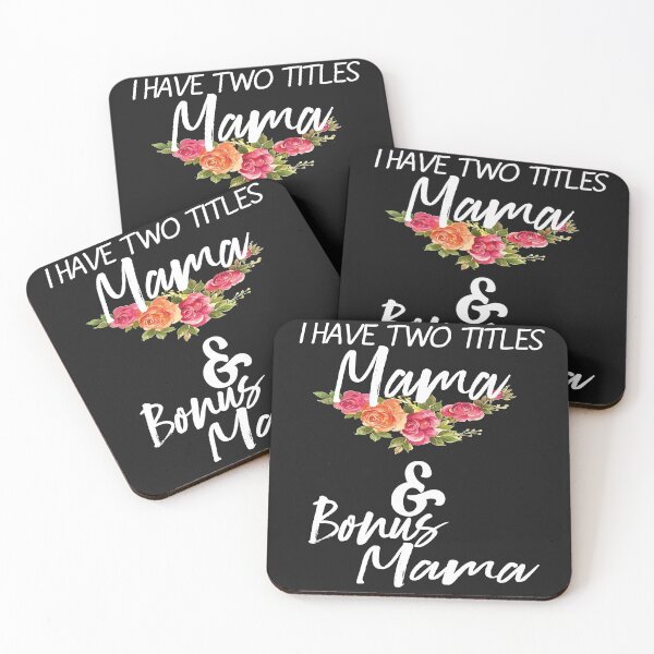 Artikelvorschau, Ich habe zwei Titel: Mama und Bonus-Mama, süße Mama, Bonus-Mama, Muttertagsgeschenk, entworfen und verkauft von justbejoker.