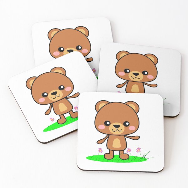 Item preview, Brown Kawaii Teddy Bear designed and sold by lovelyandcute.