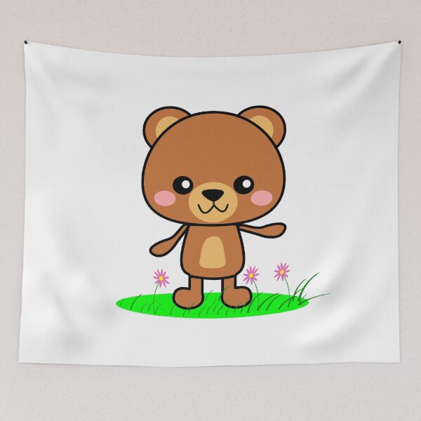 Item preview, Brown Kawaii Teddy Bear designed and sold by lovelyandcute.