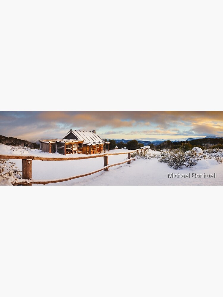 Thumbnail 3 of 3, Canvas Print, Craigs Hut Winter Dawn, Mt Stirling, Victoria, Australia designed and sold by Chockstone.