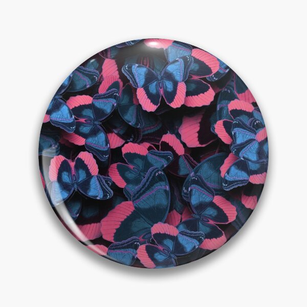 Item preview, Butterflies Allover Print # 7 Jeans-Blue Pink designed and sold by Susanne Margarete Lutz.