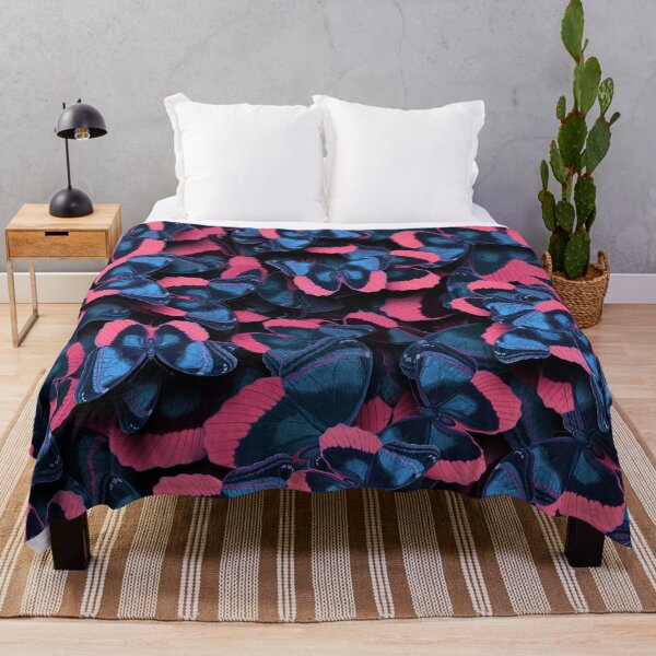 Item preview, Butterflies Allover Print # 7 Jeans-Blue Pink designed and sold by Susanne Margarete Lutz.