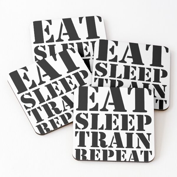 Item preview, Eat, Sleep, Train, Repeat - Gym, Training, Workout, Fitness Motivation designed and sold by Youniverse1111.