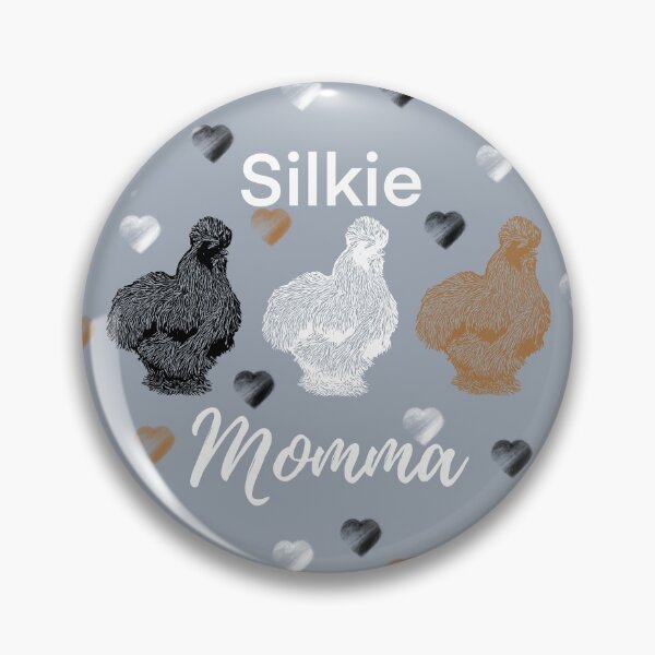 Item preview, Silkie Momma Silkie Chicken Heart Prints with Black White and Buff Silkie Chickens Silkies designed and sold by PrettyLittlePic.